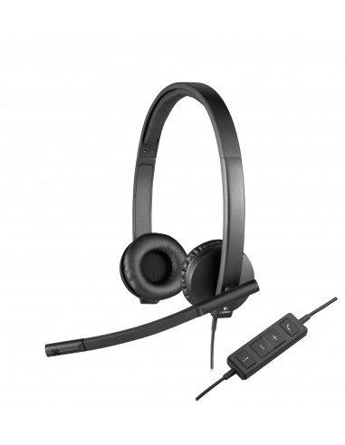 Logitech H570E Слушалки Жичен Лента...